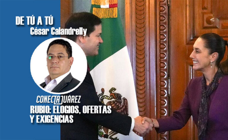 RUBIO: ELOGIOS, OFERTAS Y EXIGENCIAS