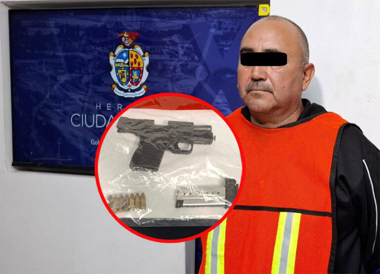 Detienen a sujeto armado en el fraccionamiento Cerradas del Álamo