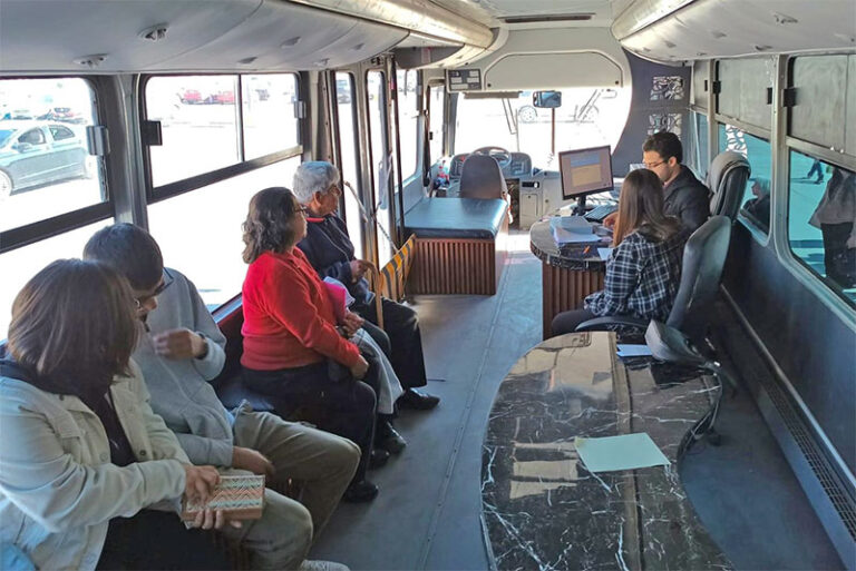 Acercan CAM Móvil del JuárezBus a plantas maquiladorsa