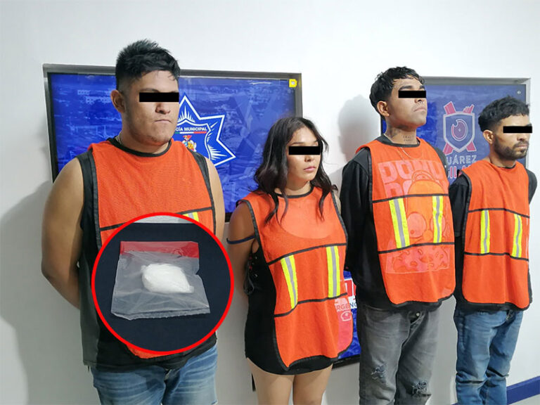 Detienen a cuatro personas en posesión de cristal