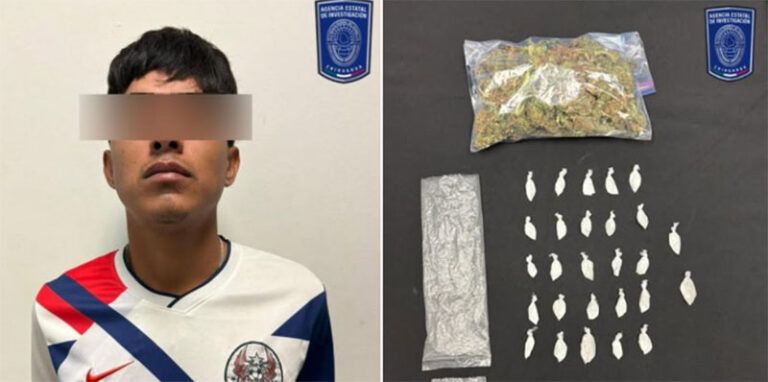 Detiene AEI a probable narcomunudista en la colonia Lázaro Cárdenas
