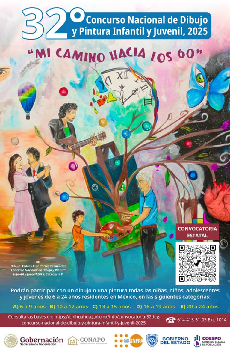 Invita Coespo Chihuahua a participar en la Fase Estatal de 32° Concurso Nacional de Dibujo y Pintura Infantil y Juvenil 2025