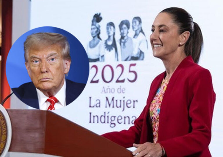 Sheinbaum sostiene plática con Trump