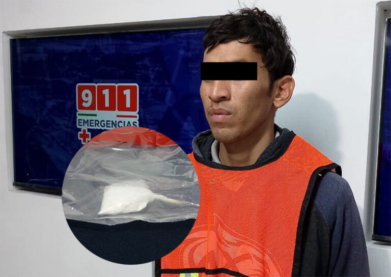 Detienen a sujeto por delitos contra la salud; será investigado por robo con violencia a tiendas de conveniencia