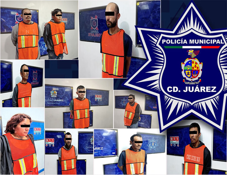 Agentes municipales detuvieron a diez personas con orden de aprehensión