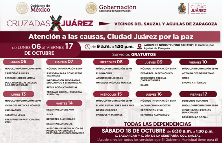 Llevan dependencias municipales sus servicios a la colonia El Sauzal