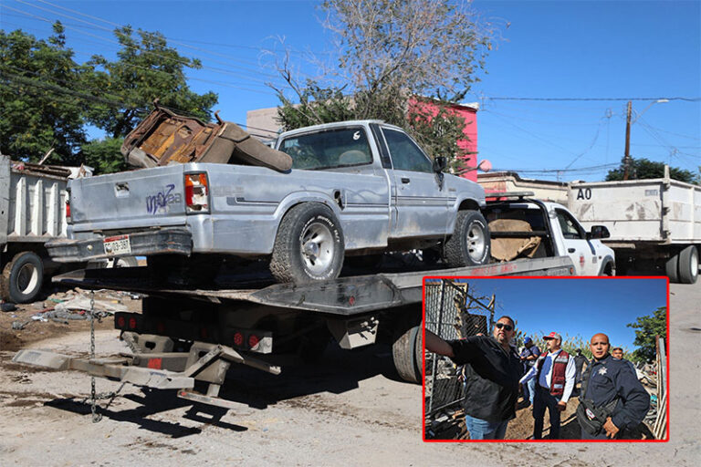 Operativo de reordenamiento urbano en la colonia Melchor Ocampo