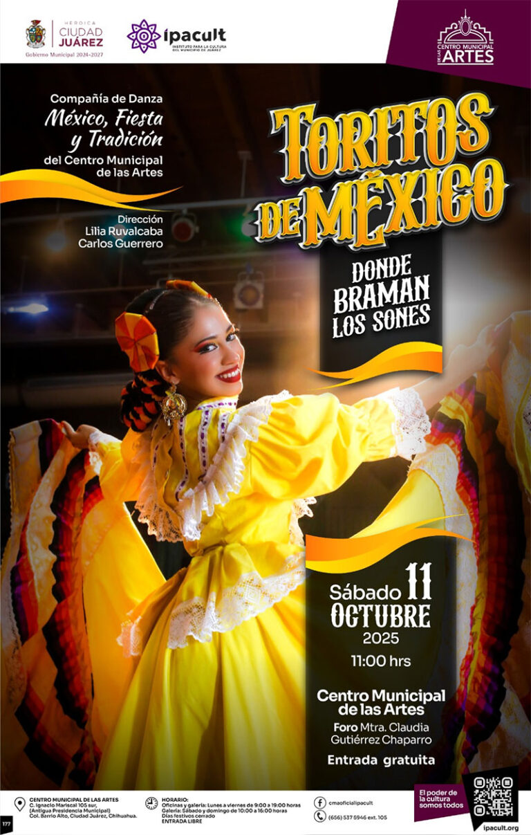 Regresa el espectáculo de danza “Toritos de México” este sábado en el CMA