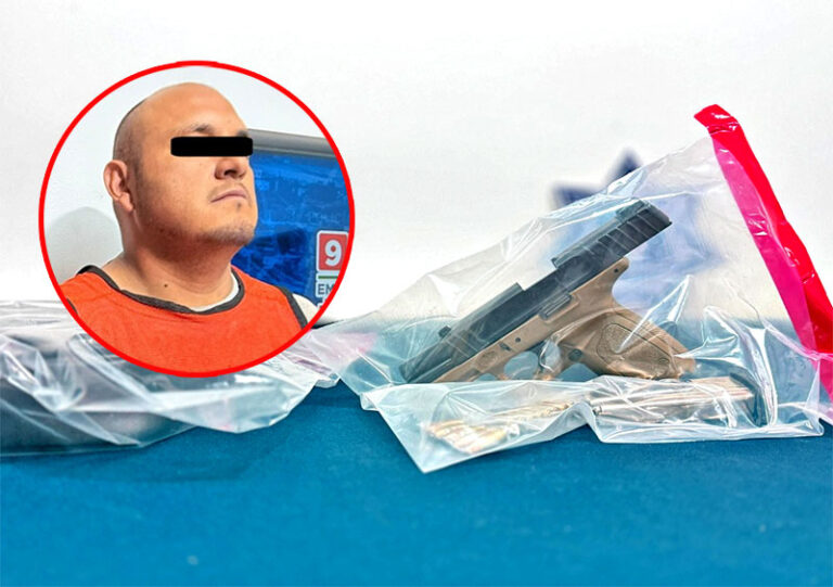 Detiene Policía Municipal a sujeto armado en la colonia Salvarcar