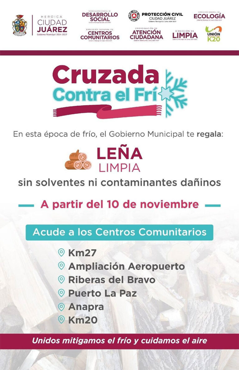 Entregarán leña en los Centros Comunitarios