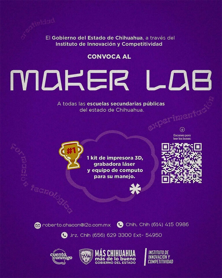 Invitan a secundarias públicas a participar en la convocatoria Maker Lab para acceder a equipamiento tecnológico