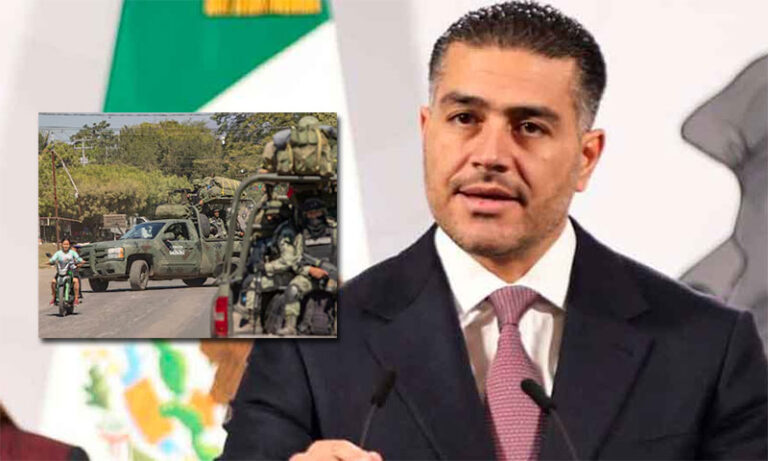 Harfuch va por la paz en Michoacán