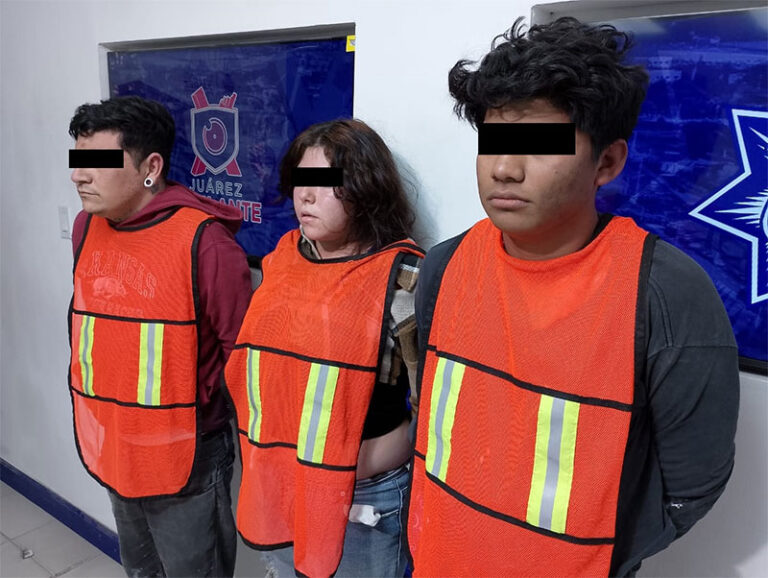 Elementos de la K-9 detienen a tres personas y les aseguran un arma de fuego, fentanilo y cristal; serán investigados por homicidio