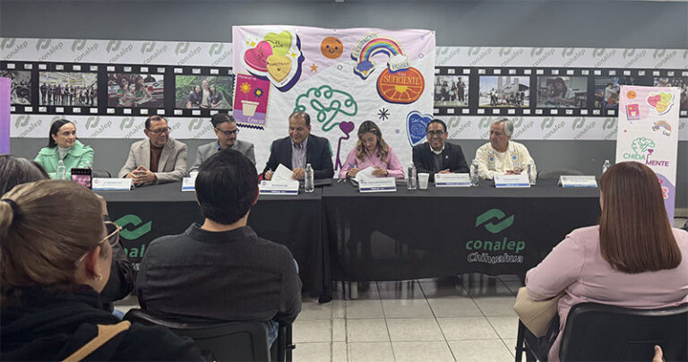 Refuerzan Ichijuv y Conalep atención a la salud mental del alumnado con consultorios ChidaMente