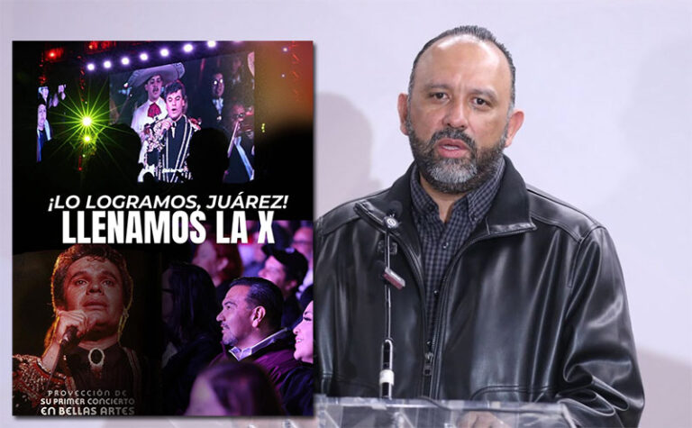Destaca secretario del Ayuntamiento que más de 10 mil juarenses disfrutaron la proyección del concierto de Juan Gabriel