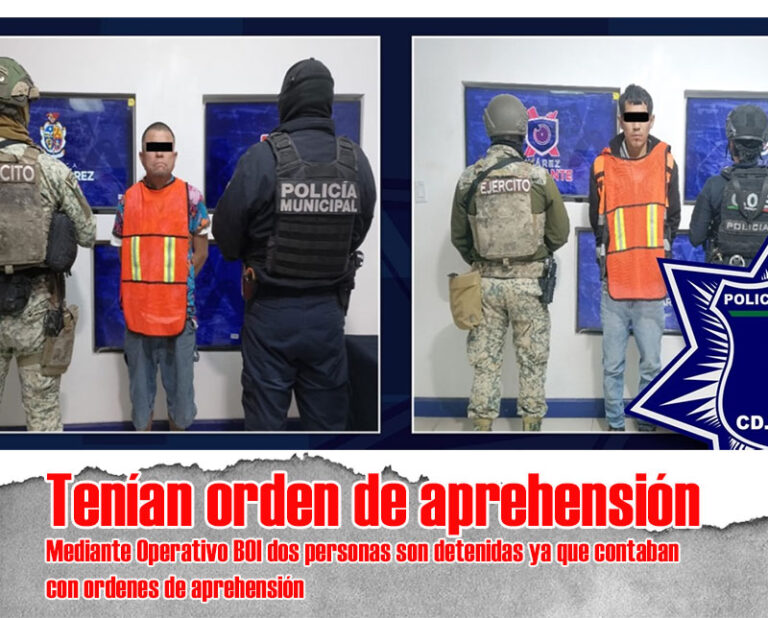 Tenían orden de aprehensión