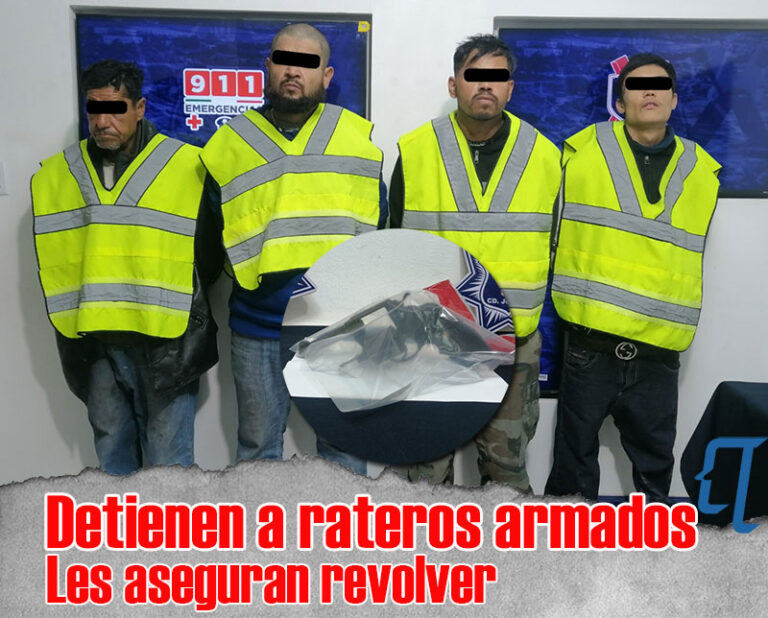 Detienen a rateros armados
