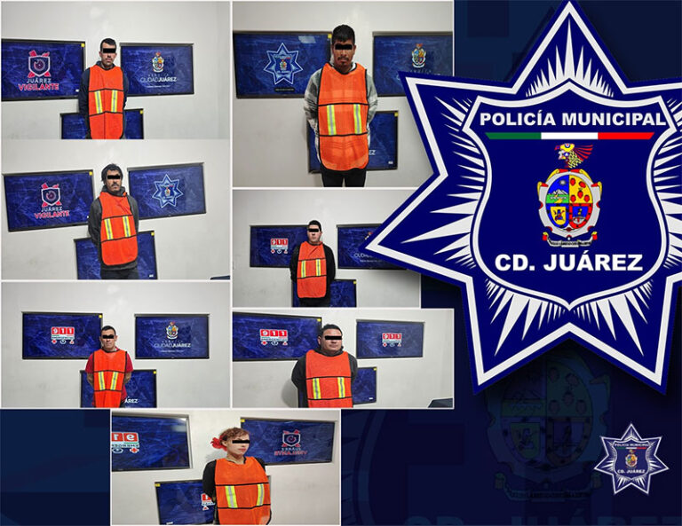 Agentes municipales detuvieron a siete personas con orden de aprehensión
