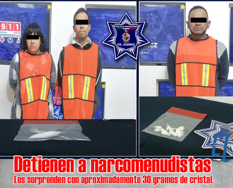 Detienen a narcomenudistas