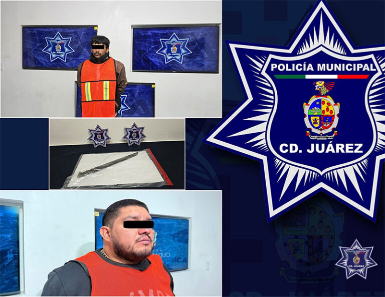 Detienen a dos sujetos acusados por el delito de violencia familiar en hechos distintos