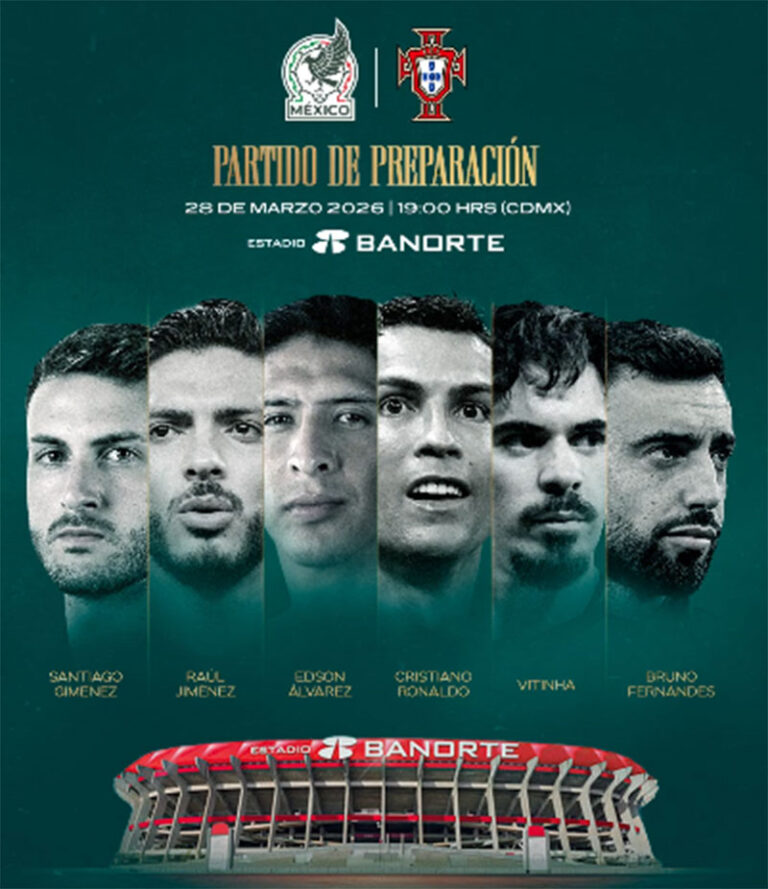 Se confirma el México vs Portugal