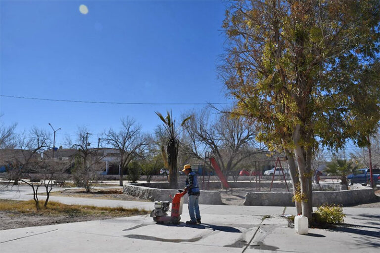 Rehabilita Obras Públicas parque en la colonia Morelos