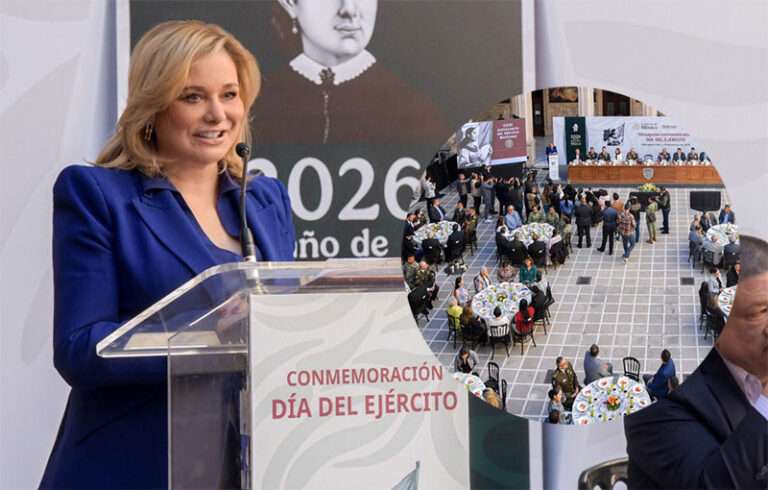 Maru Campos conmemora al Ejército Mexicano en su 113 aniversario
