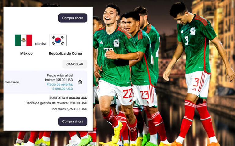 Por las nubes precios del partido entre México Vs Corea del Sur