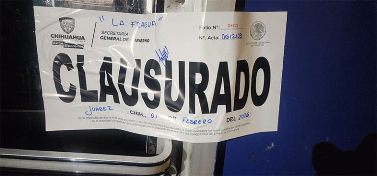 Realiza Gobernación Estatal 239 inspecciones y clausura 6 establecimientos durante la última semana