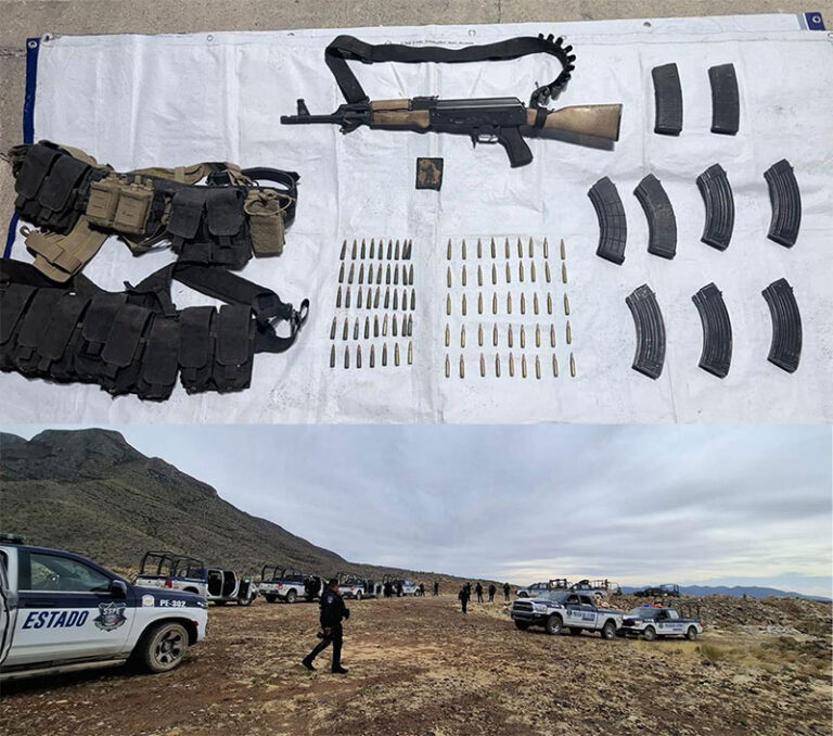 Localizan armamento en campamento de Aldama