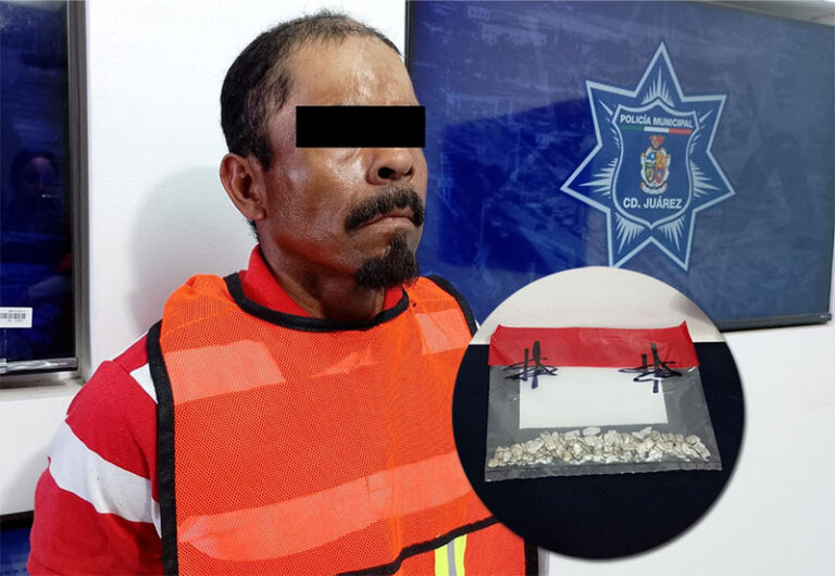 Policías Municipales detienen a sujeto en posesión de heroína