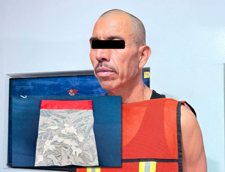 Detienen a sujeto en posesión de cristal; será investigado por su presunta participación en un homicidio en Campestre Virreyes