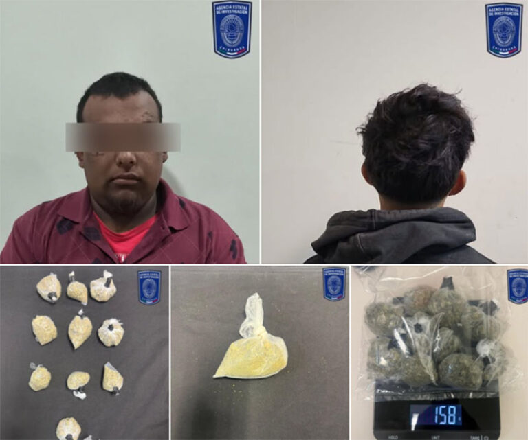 Detiene COE a un adulto y a un menor de edad por posesión de mariguana