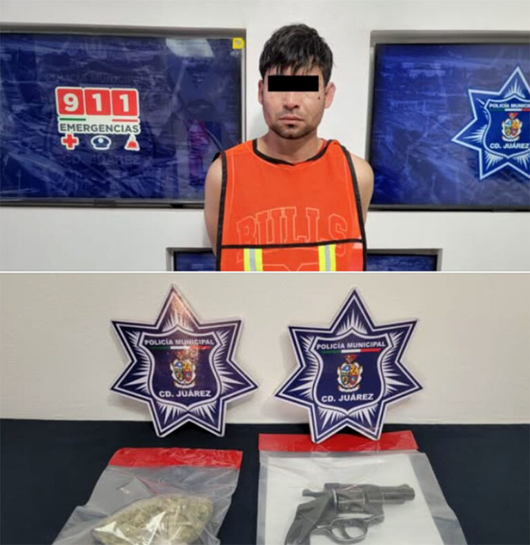 Detienen a sujeto en posesión de marihuana; será investigado por asalto a casa comercial