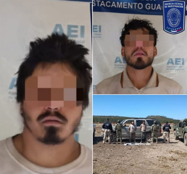 Durante operativo BOI en Guachochi, aseguran 172 cartuchos y droga; dos detenidos