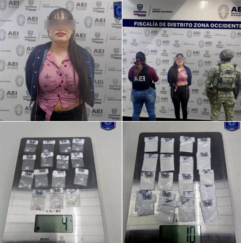 Detiene AEI a mujer con droga en un cateo a céntrico bar 