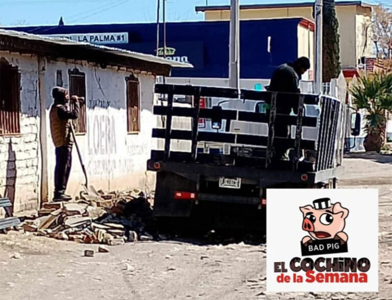 Atiende Limpia denuncias a través del “Cochino de la Semana”