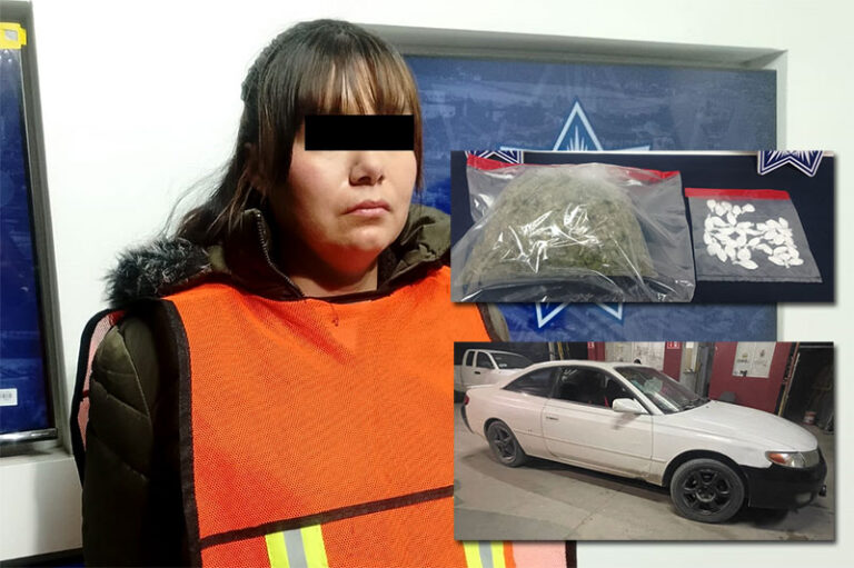 Detienen a mujer en posesión de más de media libra de marihuana y varias dosis de cocaína
