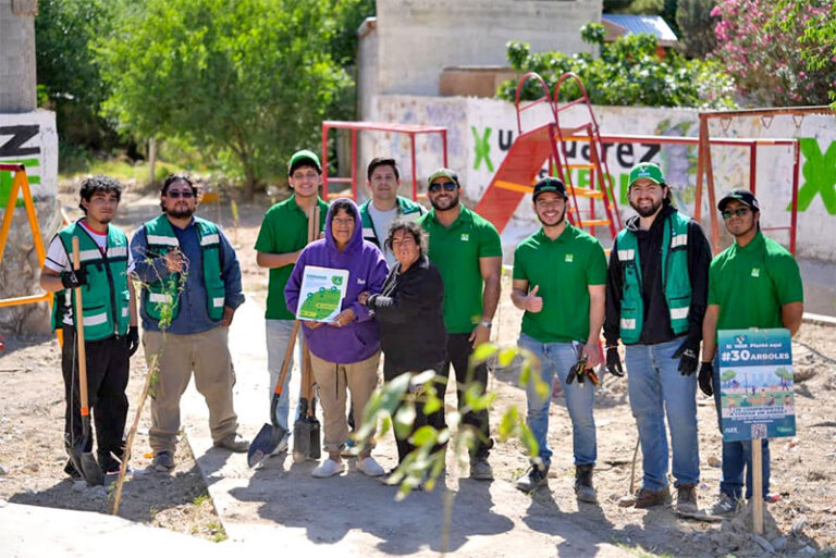 Rescata Partido Verde parque de la col. López Mateos con limpieza y reforestación