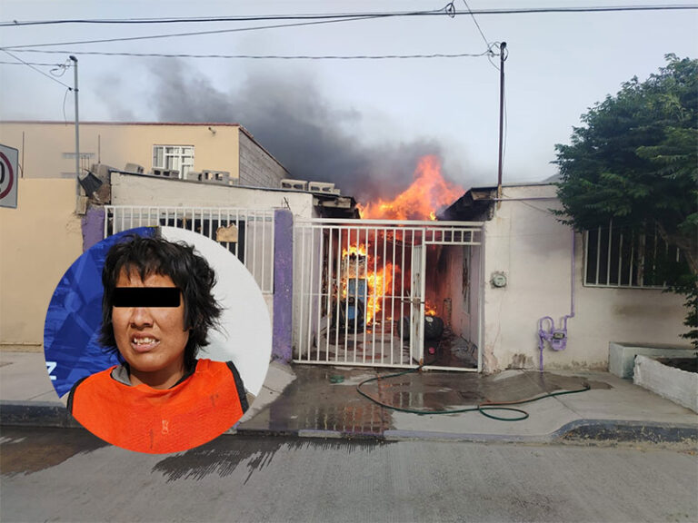 Detienen a mujer señalada de incendiar una vivienda en la colonia Torres del PRI