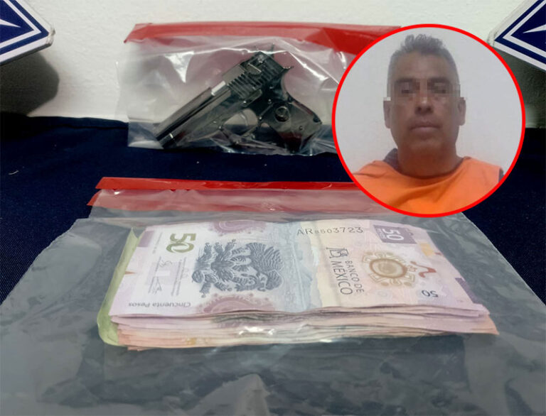 Policías Municipales neutralizan y detienen a asaltante de tienda de conveniencia
