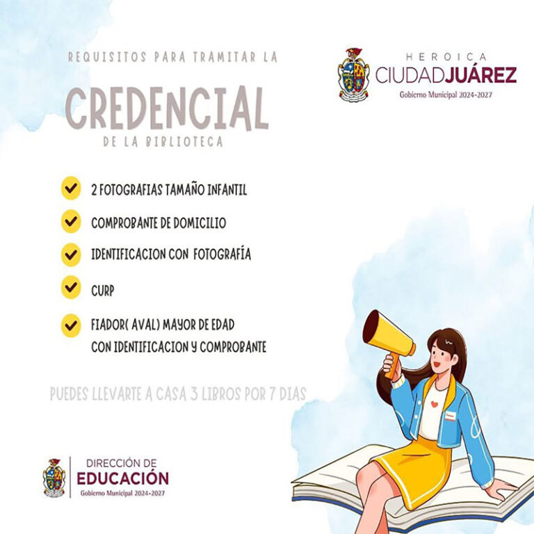 Invitan a niñas y niños a tramitar credencial de bibliotecas municipales