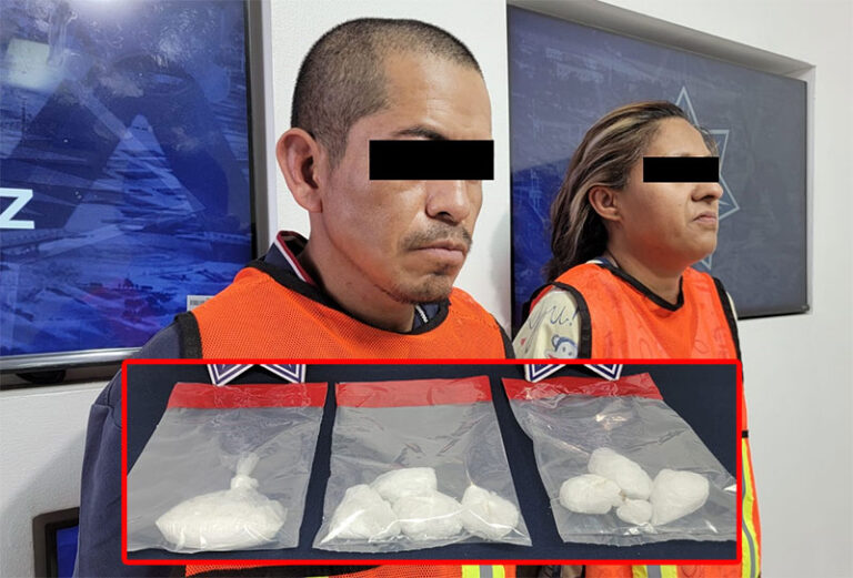 Policía Municipal detiene a tres personas en posesión de cristal
