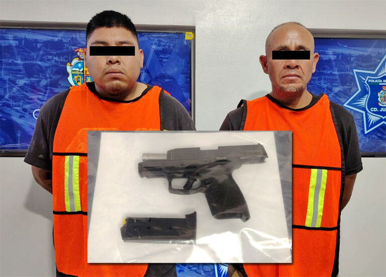 Detienen a dos hombres por delitos contra la ley federal de armas de fuego y explosivos