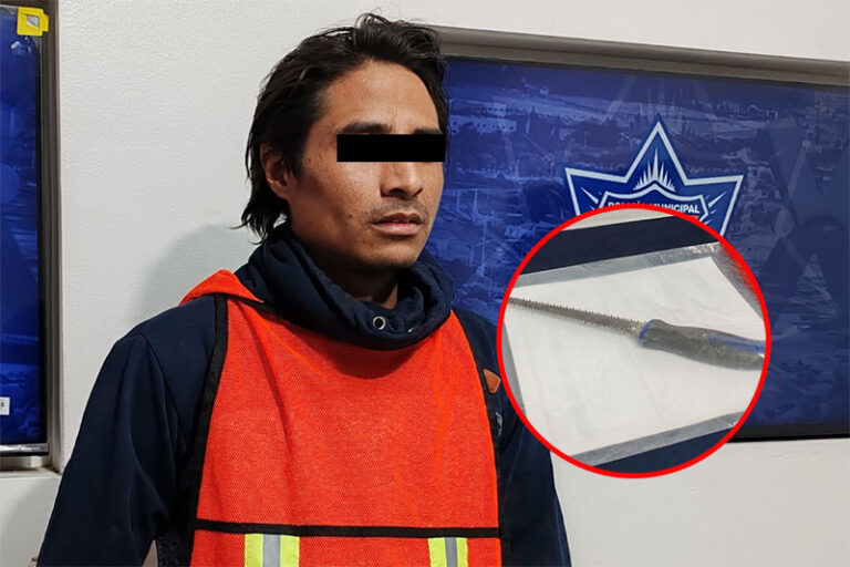 Detienen a sujeto acusado de allanamiento y amenazas