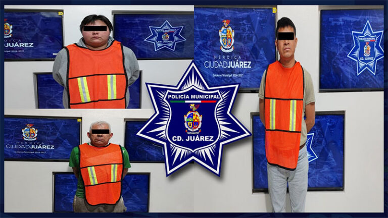Arrestan a tres personas acusadas por el delito de violencia familiar