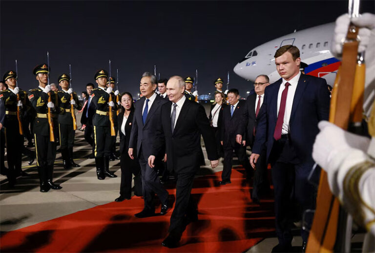 Llega Putin a China