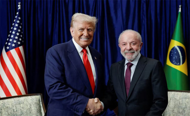 Pese a tensión diplomática entre ambos países, se reúnen Trump y Lula