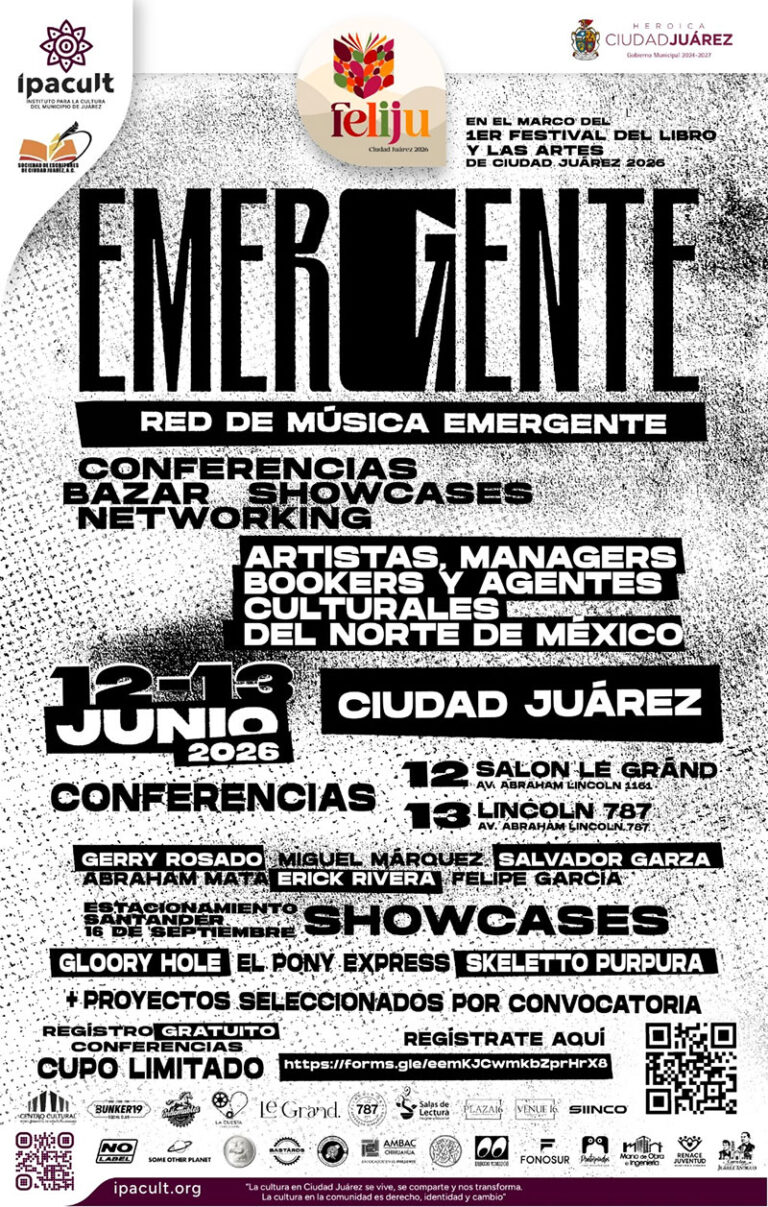 Lanzan convocatoria para “Emergente”, encuentro de música independiente en Ciudad Juárez