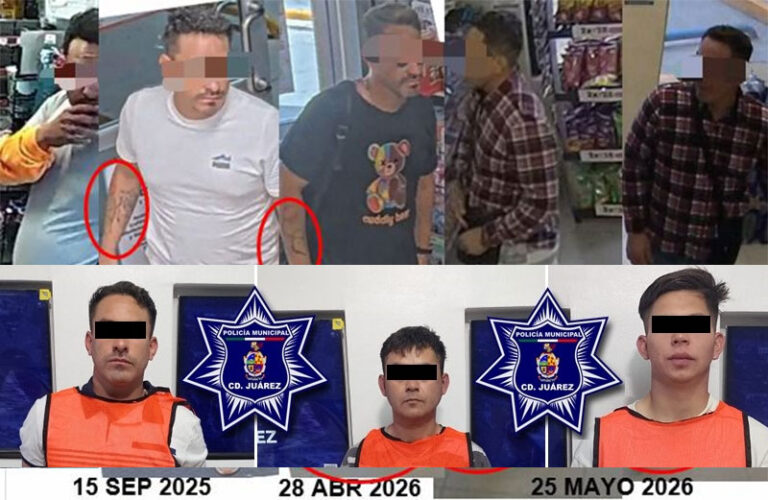 Detiene SSPM a tres objetivos prioritarios vinculados a asaltos en Wendys y tiendas de conveniencia